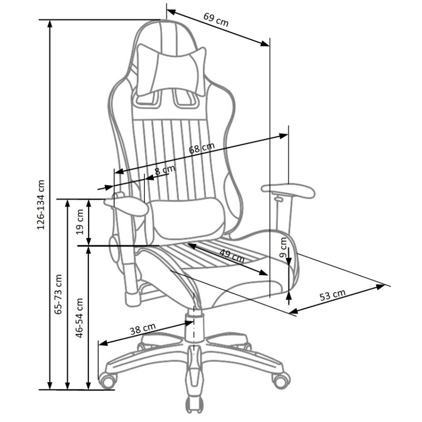 Kancelárska stolička ZENU červená