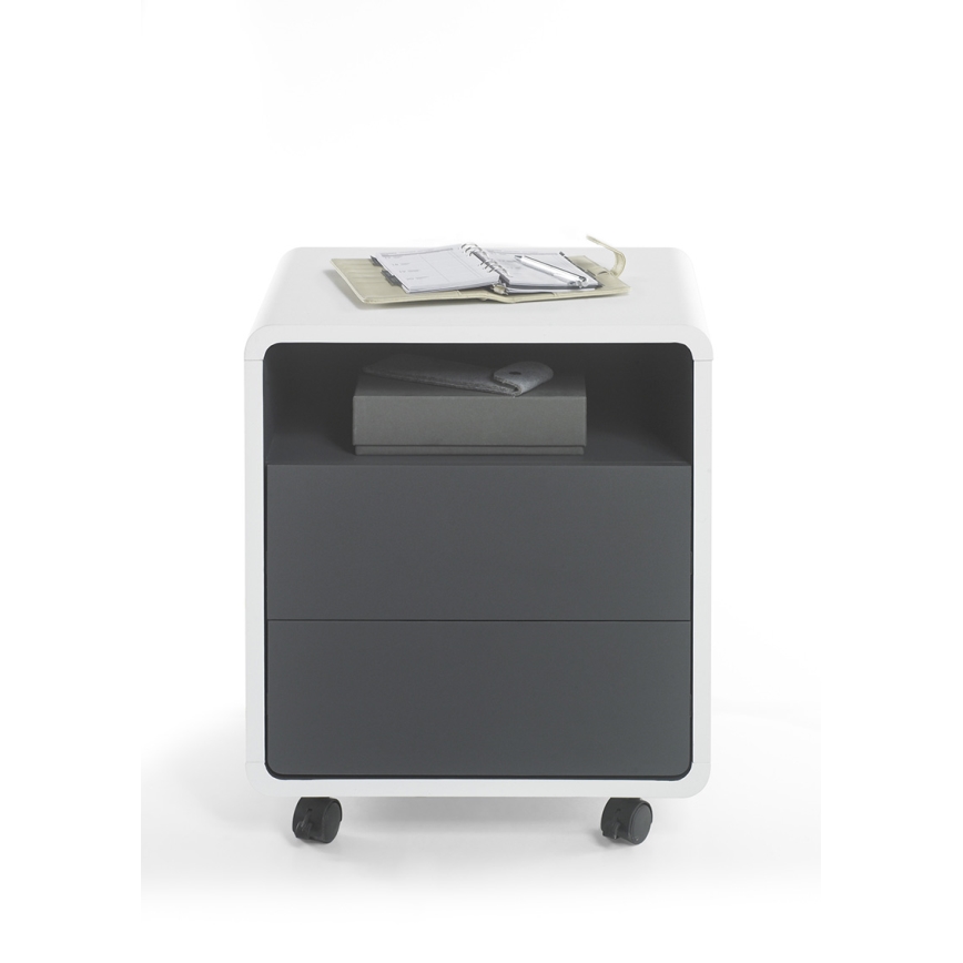 Kancelársky kontajner TEO biela/antracit