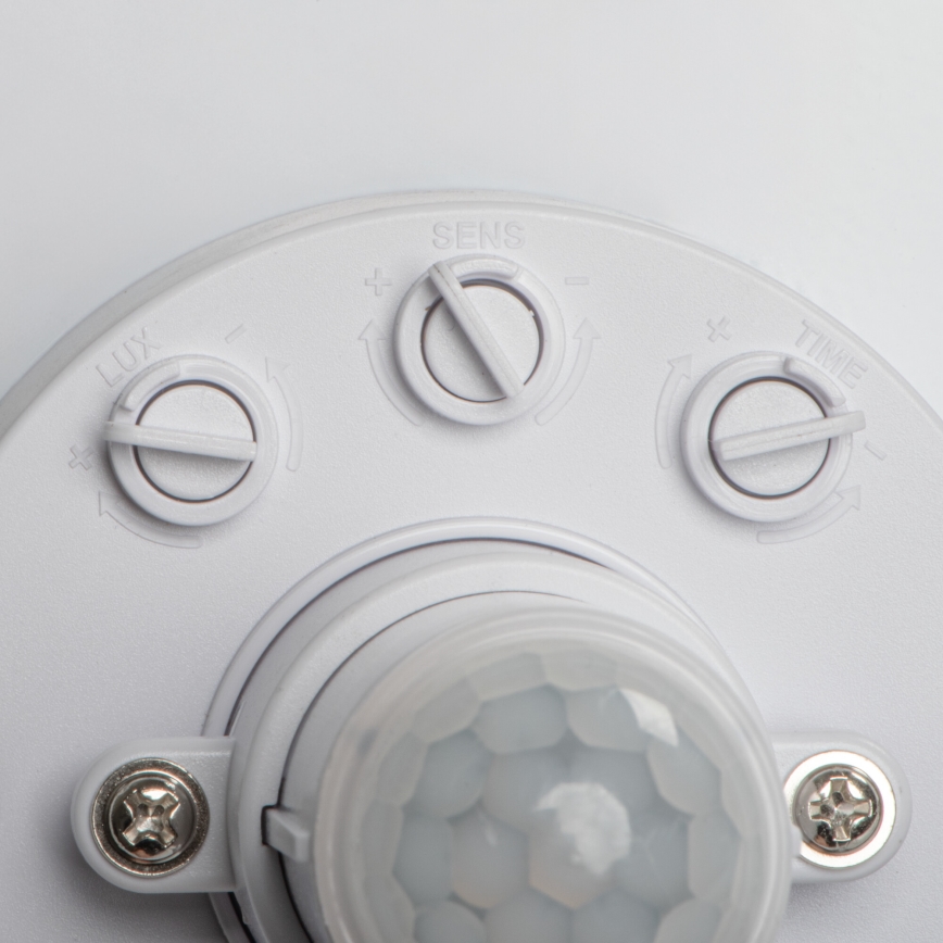 LED stropné svietidlo s detekciou pohybu a súmraku FOGLER LED/12W/230V pr. 28 cm