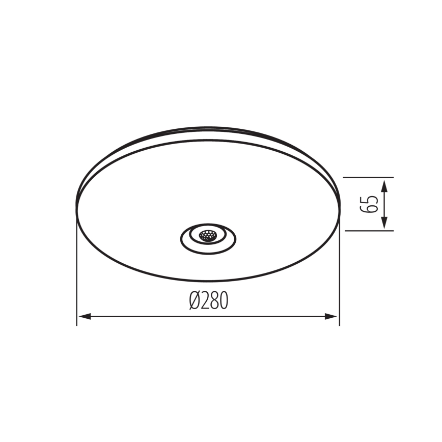 LED stropné svietidlo s detekciou pohybu a súmraku FOGLER LED/12W/230V pr. 28 cm