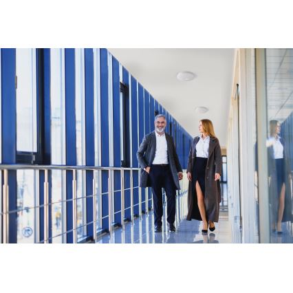 LED stropné svietidlo s pohybovým a súmrakovým senzorom FOGLER LED/17W/230V pr. 33 cm