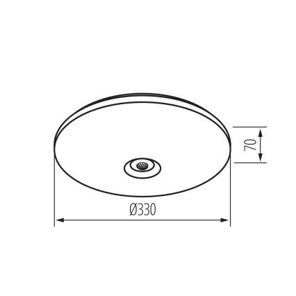 LED stropné svietidlo s pohybovým a súmrakovým senzorom FOGLER LED/17W/230V pr. 33 cm