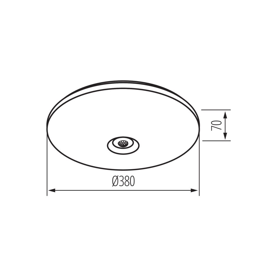 LED stropné svietidlo s pohybovým a súmrakovým senzorom FOGLER LED/24W/230V pr. 38 cm