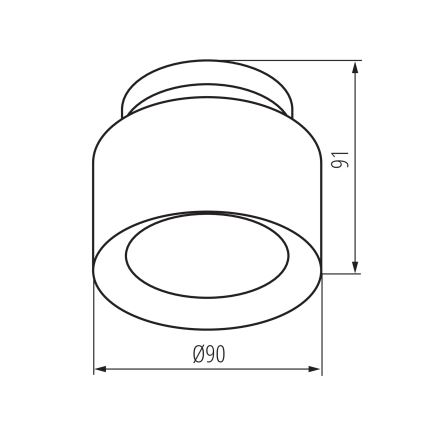 LED bodové svietidlo SONOR LED/6W/230V 3000/4000/5700K + LED/1,5W 2200K priem. 9 cm čierna