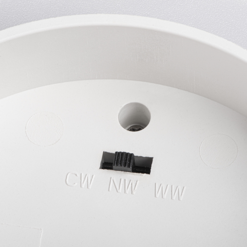 LED bodové svietidlo SONOR LED/12W/230V 3000/4000/5700K + LED/1,5W 2200K priemer 14 cm biela