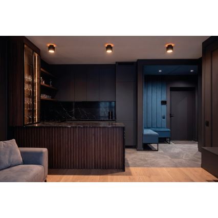 LED bodové svietidlo SONOR LED/12W/230V 3000/4000/5700K + LED/1,5W 2200K pr. 14 cm čierna