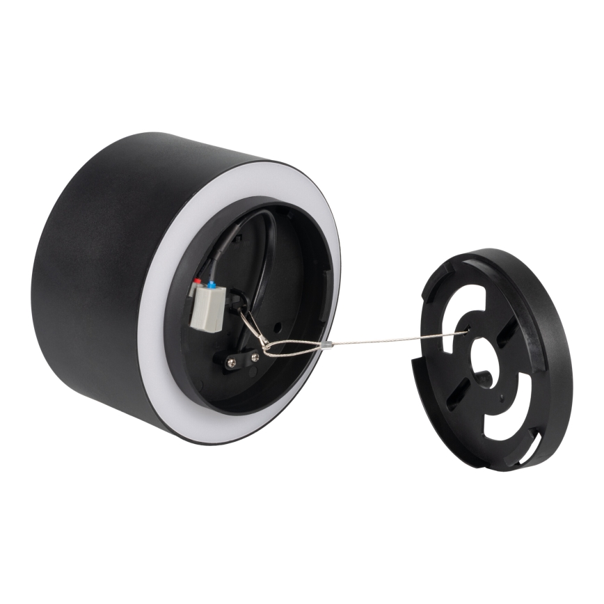LED bodové svietidlo SONOR LED/12W/230V 3000/4000/5700K + LED/1,5W 2200K pr. 14 cm čierna