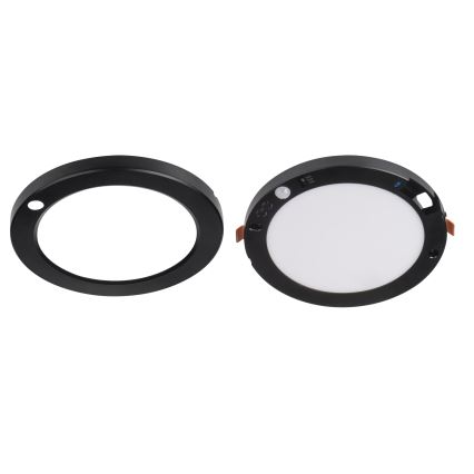 LED Stropné/podhľadové svietidlo so senzorom pohybu 2v1 ERGA LED/17W/230V 3000/4000/6500K čierna