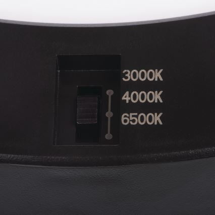 LED Stropné/podhľadové svietidlo so senzorom pohybu 2v1 ERGA LED/17W/230V 3000/4000/6500K čierna