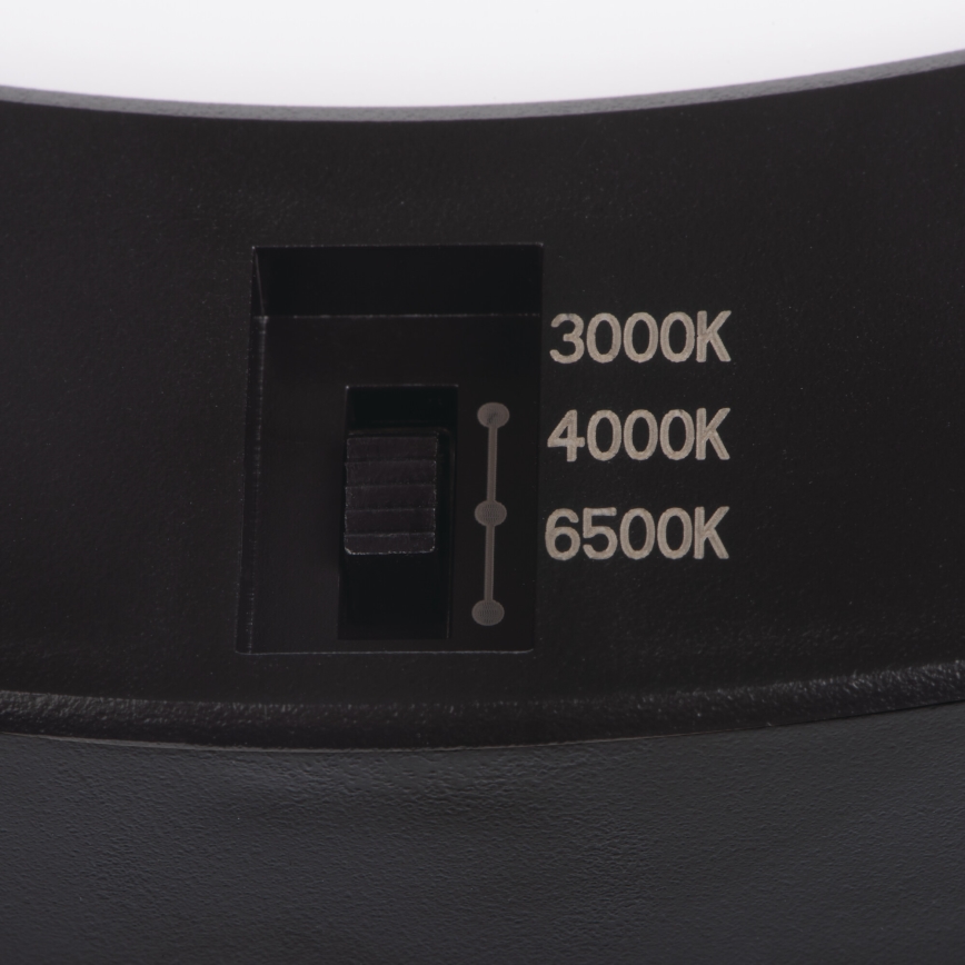 LED Stropné/podhľadové svietidlo so senzorom pohybu 2v1 ERGA LED/17W/230V 3000/4000/6500K čierna