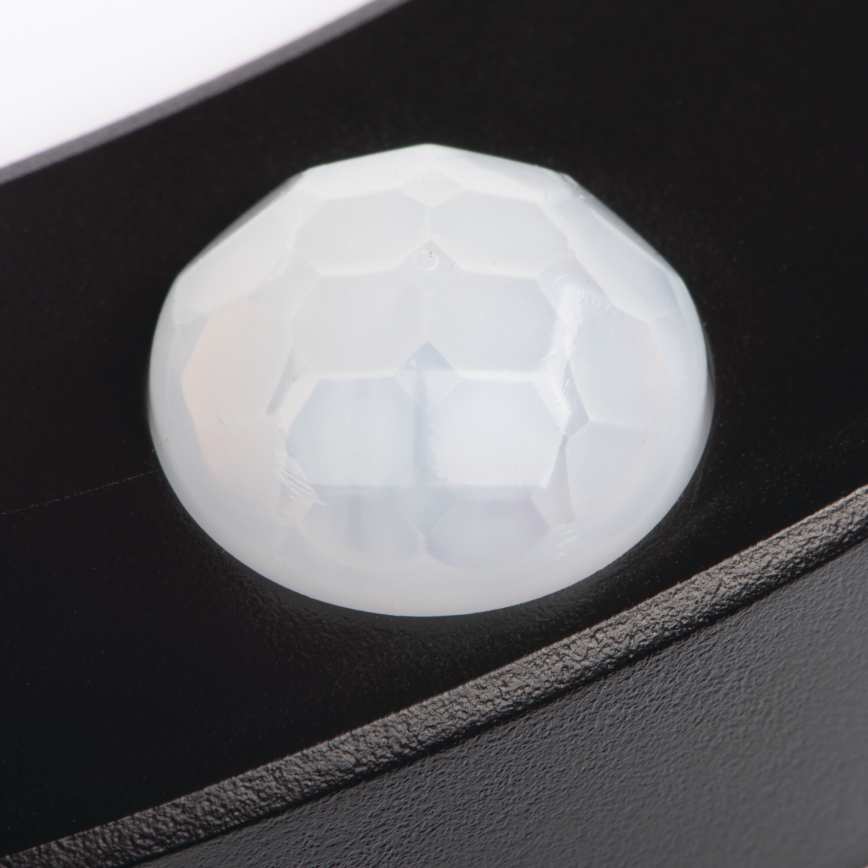 LED Stropné/podhľadové svietidlo so senzorom pohybu 2v1 ERGA LED/17W/230V 3000/4000/6500K čierna