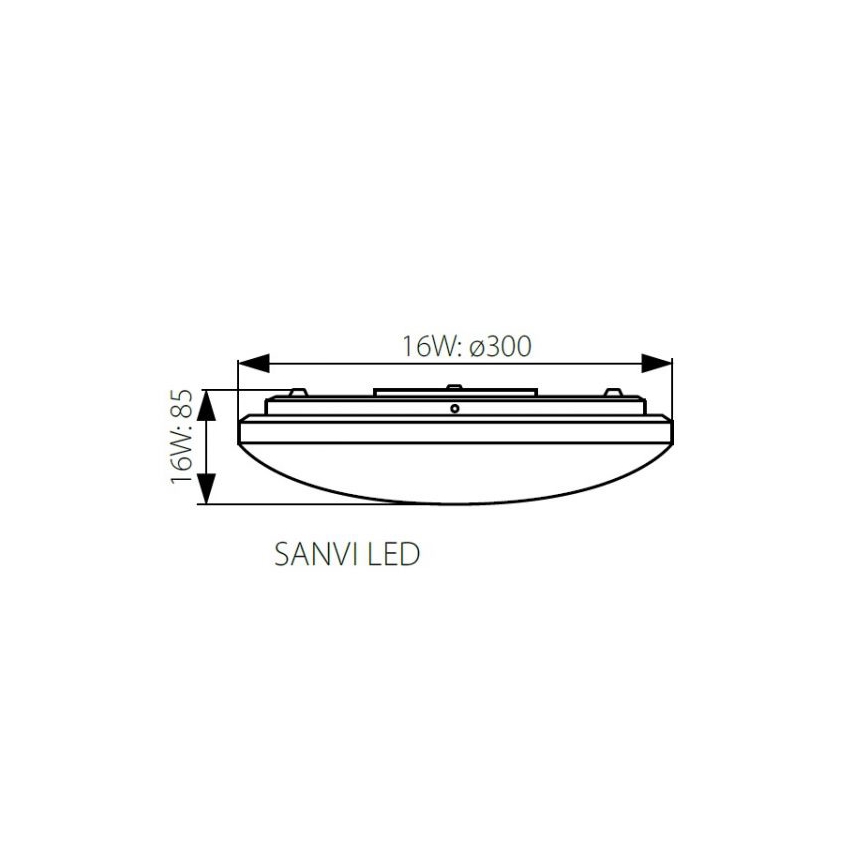 LED Stmievateľné stropné svietidlo LED/16W/230V