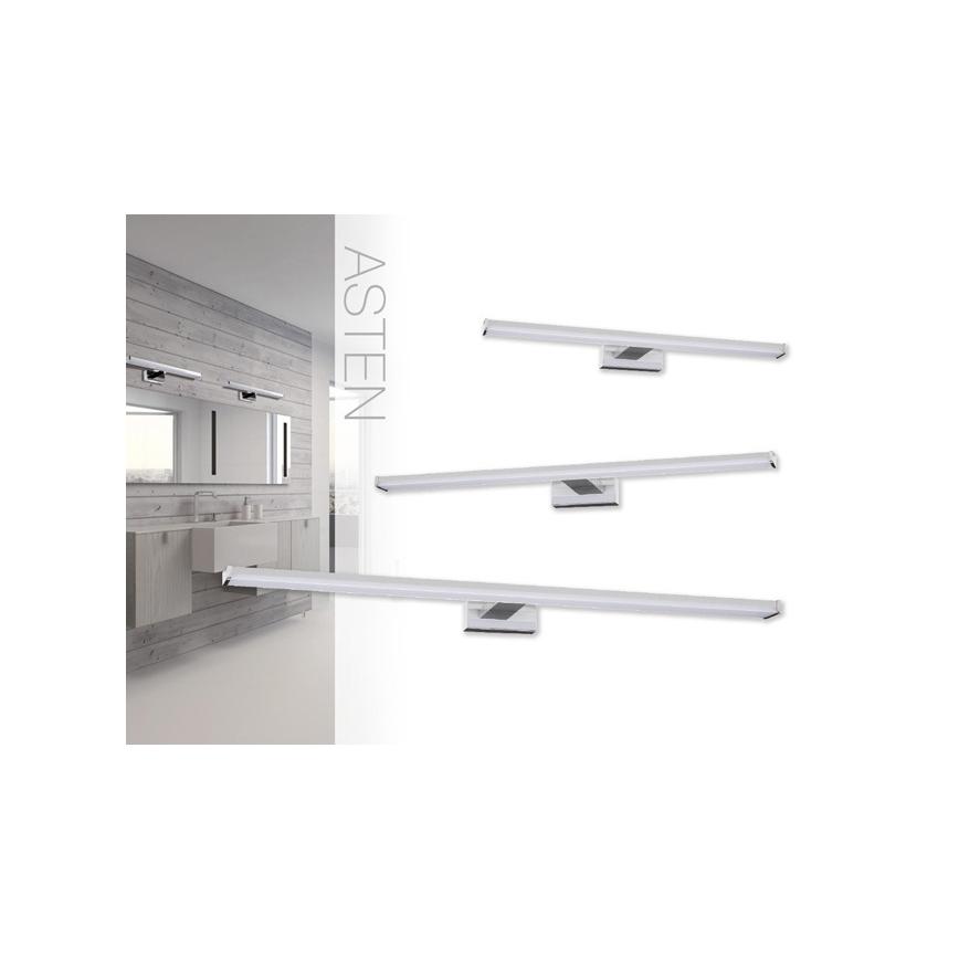 LED Kúpeľňové osvetlenie zrkadla ASTEN LED/12W/230V IP44 lesklý chróm