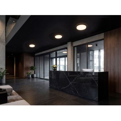 LED stropné svietidlo VARSO s pohybovým a súmrakovým senzorom LED/22/30W/230V 3000/4000/6500K priemer 33 cm IP54