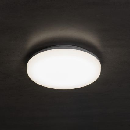 LED stropné svietidlo VARSO s pohybovým a súmrakovým senzorom LED/22/30W/230V 3000/4000/6500K priemer 33 cm IP54