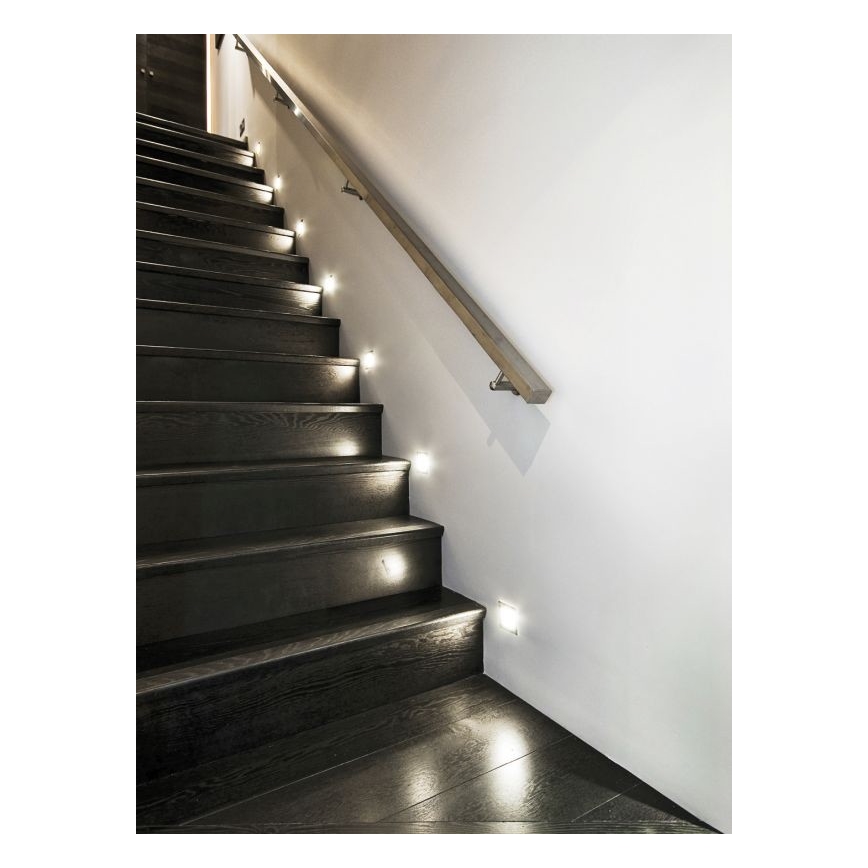 LED Schodiskové svietidlo APUS so senzorom LED/0,8W/12V 3000K