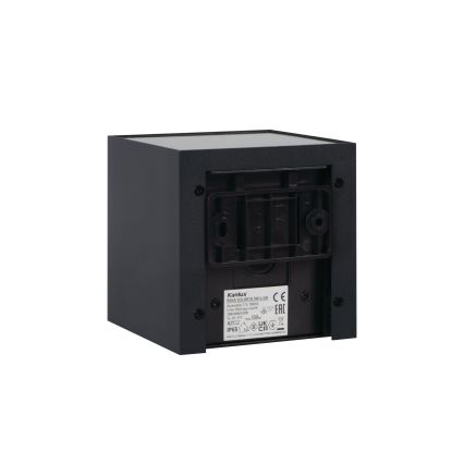 LED solárne nástenné svietidlo so snímačom REKA LED/3W/3,7V 1800 mAh 3000/4000/6500K IP65 čierne