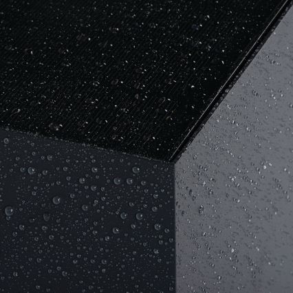 LED solárne nástenné svietidlo so senzorom REKA LED/6W/3,7V 1800 mAh 3000/4000/6500K IP65 čierna