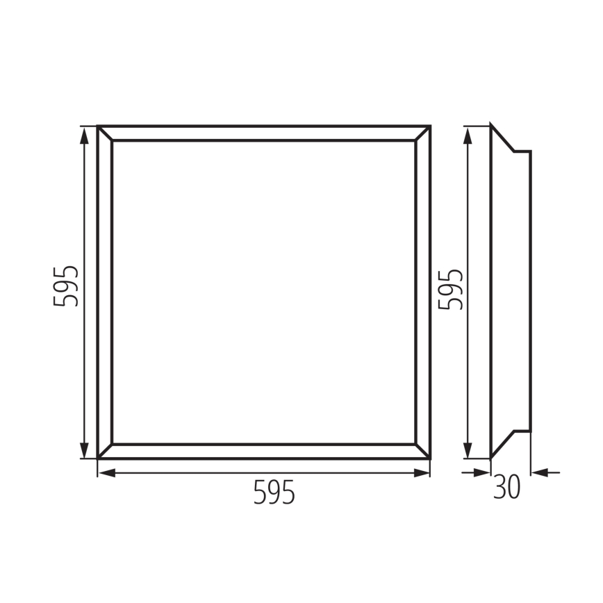 LED Podhľadový panel BAREV ECO LED/36W/230V 4000K 60x60 cm