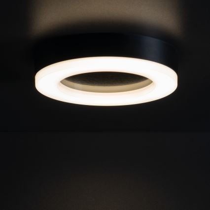 LED Vonkajšie stropné svietidlo TURA LED/24W/230V 4000K IP65 čierna