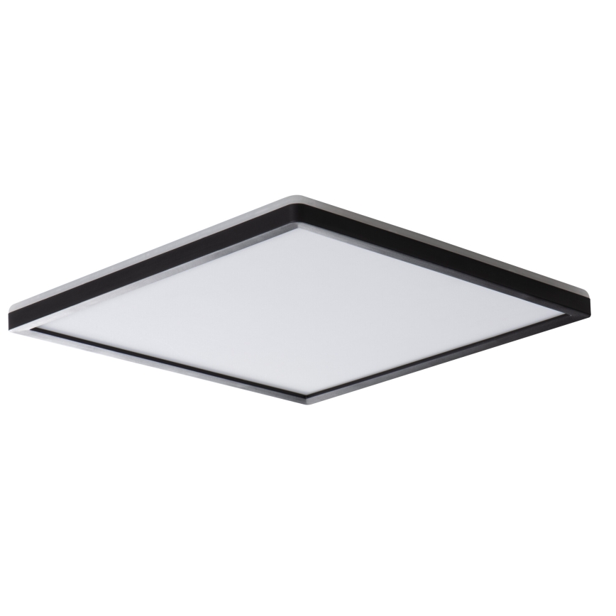LED Kúpeľňové stropné svietidlo AZPO LED/22W/230V 42x42 cm IP54 čierna