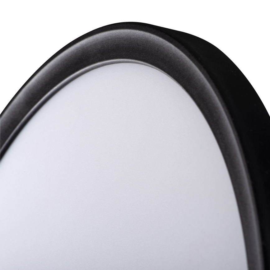 LED stropné svietidlo AZPO LED/11,8W/230V 3000/4000/6000K pr. 22,5 cm IP54 čierne