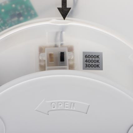 LED stropné svietidlo AZPO LED/22W/230V 3000/4000/6000K pr. 42 cm IP54 čierne