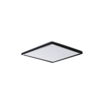 LED stropné svietidlo AZPO LED/12,3W/230V 3000/4000/6000K 22,5x22,5 cm IP54 čierna