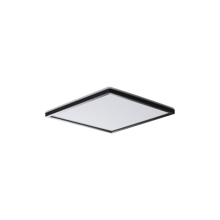 LED stropné svietidlo AZPO LED/12,3W/230V 3000/4000/6000K 22,5x22,5 cm IP54 čierna