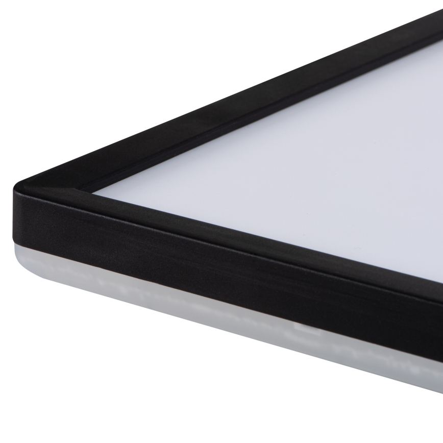 LED stropné svietidlo AZPO LED/12,3W/230V 3000/4000/6000K 22,5x22,5 cm IP54 čierna