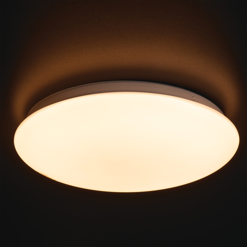 LED kúpeľňové stropné svietidlo s pohybovým a súmrakovým senzorom CORSO LED/12W/230V 3000/4000/6500K pr. 27,8 cm IP44