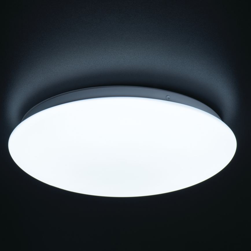 LED kúpeľňové stropné svietidlo s pohybovým a súmrakovým senzorom CORSO LED/24W/230V 3000/4000/6500K pr. 38 cm IP44
