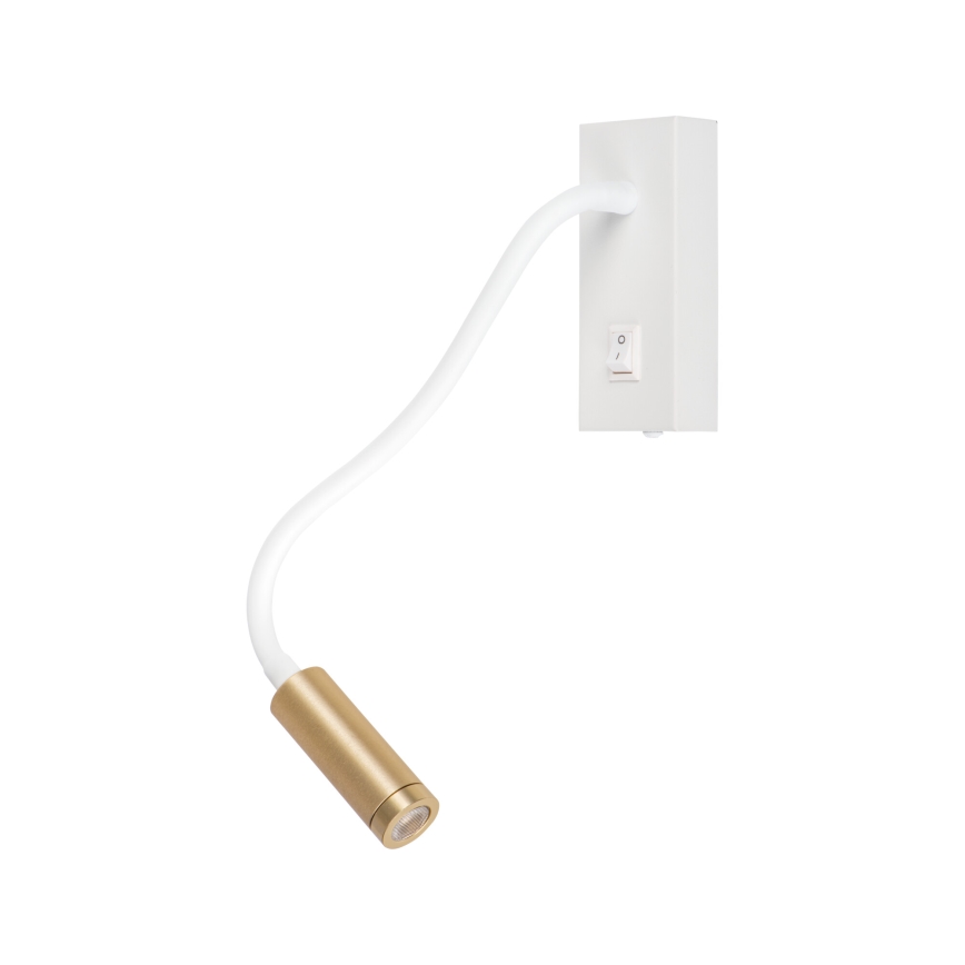 LED flexibilná lampička TONIL LED/3,3W/230V biela/zlatá