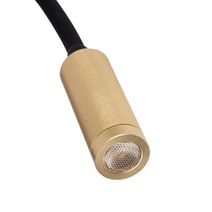 LED flexibilná lampička TONIL LED/3,3W/230V čierna/zlatá