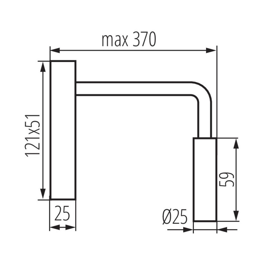 LED Flexibilná lampička TONIL LED/2,7W/230V čierna
