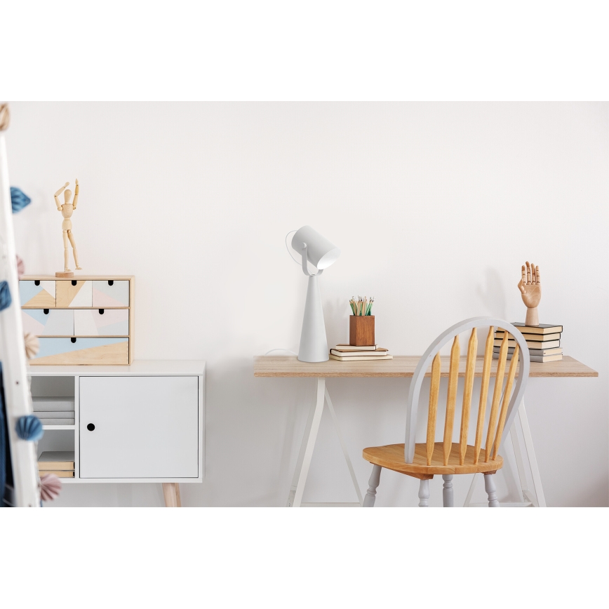 Stolová lampa LARATA 1xE27/5W/230V biela