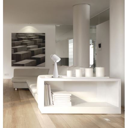 Stolová lampa LARATA 1xE27/5W/230V biela