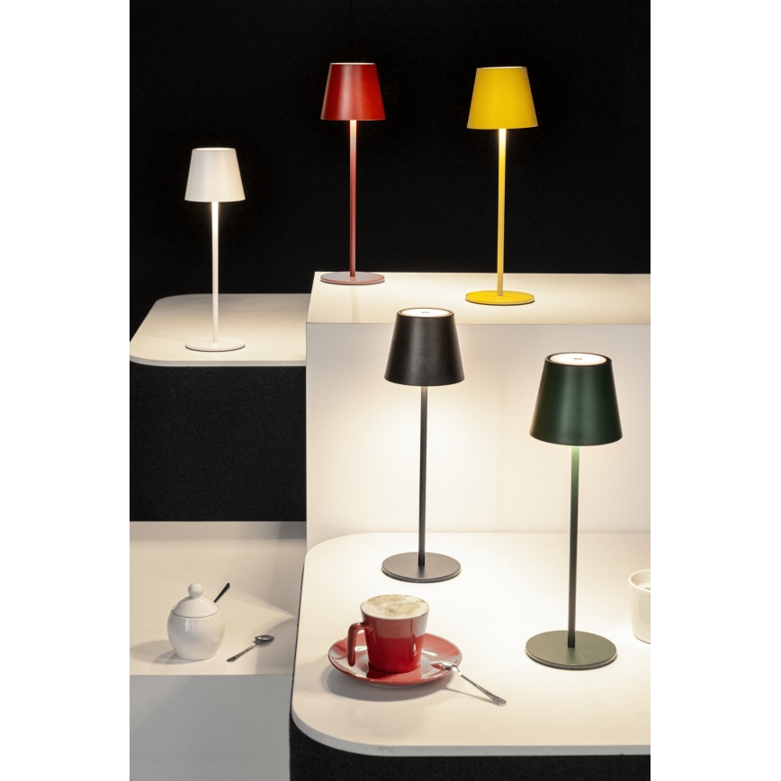 LED Stmievateľná nabíjacia stolná lampa INITA LED/1,2W/1800 mAh IP54 biela
