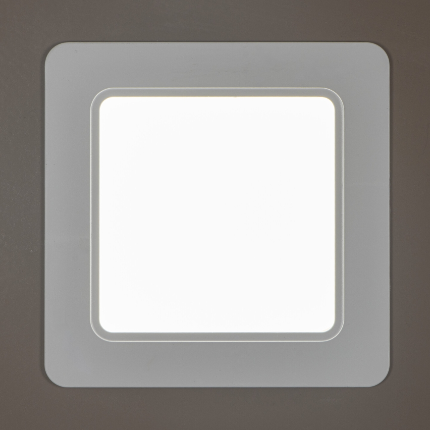 LED kúpeľňové zapustené svietidlo TAVO LED/18W/230V 3000/4000/6000K 17x17 cm IP44 biela
