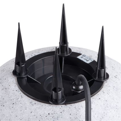 Exteriérové svietidlo STONO 1xE27/15W/230V, priemer 23 cm, IP65