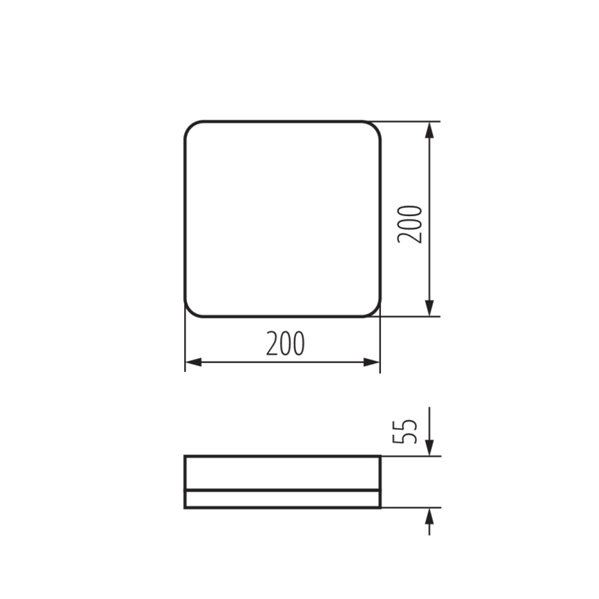 LED Technické stropné svietidlo so senzorom pohybu IPER LED/19W/230V IK10 IP65 hranatý biela