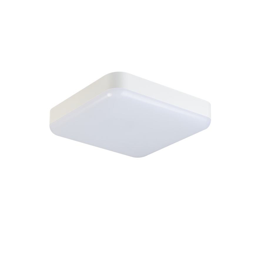LED Technické stropné svietidlo so senzorom pohybu IPER LED/26W/230V IK10 IP65 hranatý biela