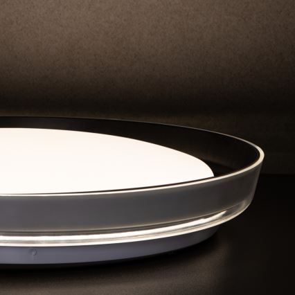 LED Stropné svietidlo NIFU LED/17,8W/230V pr. 43 cm biela/čierna