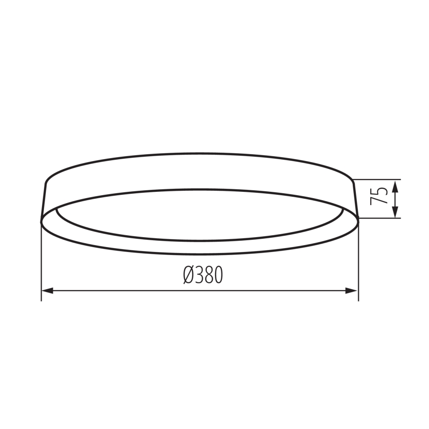 LED Stropné svietidlo SOLN LED/17,5W/230V pr. 38 cm biela/zlatá