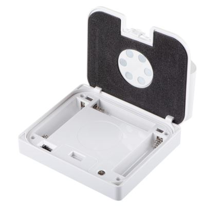 Zabudovateľné LED svietidlo s pohybovým a súmrakovým senzorom IRS LED/0,3W/3xAAA IP54 biela