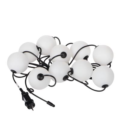 LED Vonkajšia dekoratívna reťaz GIRLANDA STONO 10xLED/10W/230V 6m IP67