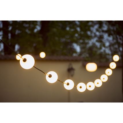 LED Vonkajšia dekoratívna reťaz GIRLANDA STONO 10xLED/10W/230V 6m IP67