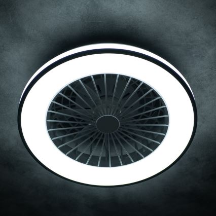 LED Stmievateľné stropné svietidlo s ventilátorom PLAVE LED/48W/230V 3000/4000/6500K + diaľkové ovládanie