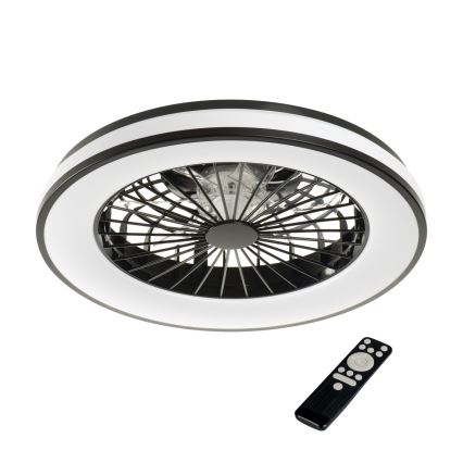 LED RGBW Stmievateľné stropné svietidlo s ventilátorom PLAVE LED/48W/230V 3000/4000/6500K + diaľkové ovládanie