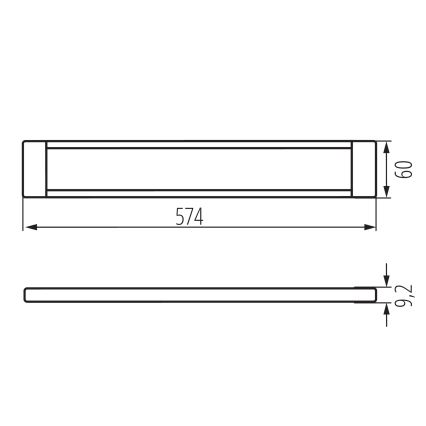 LED Stmievateľné osvetlenie nábytku DAXA LED/9W/24V 3000/4000/5500K